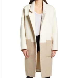 SOLD NWT ALLSAINTS Wool Rylee colorblock coat